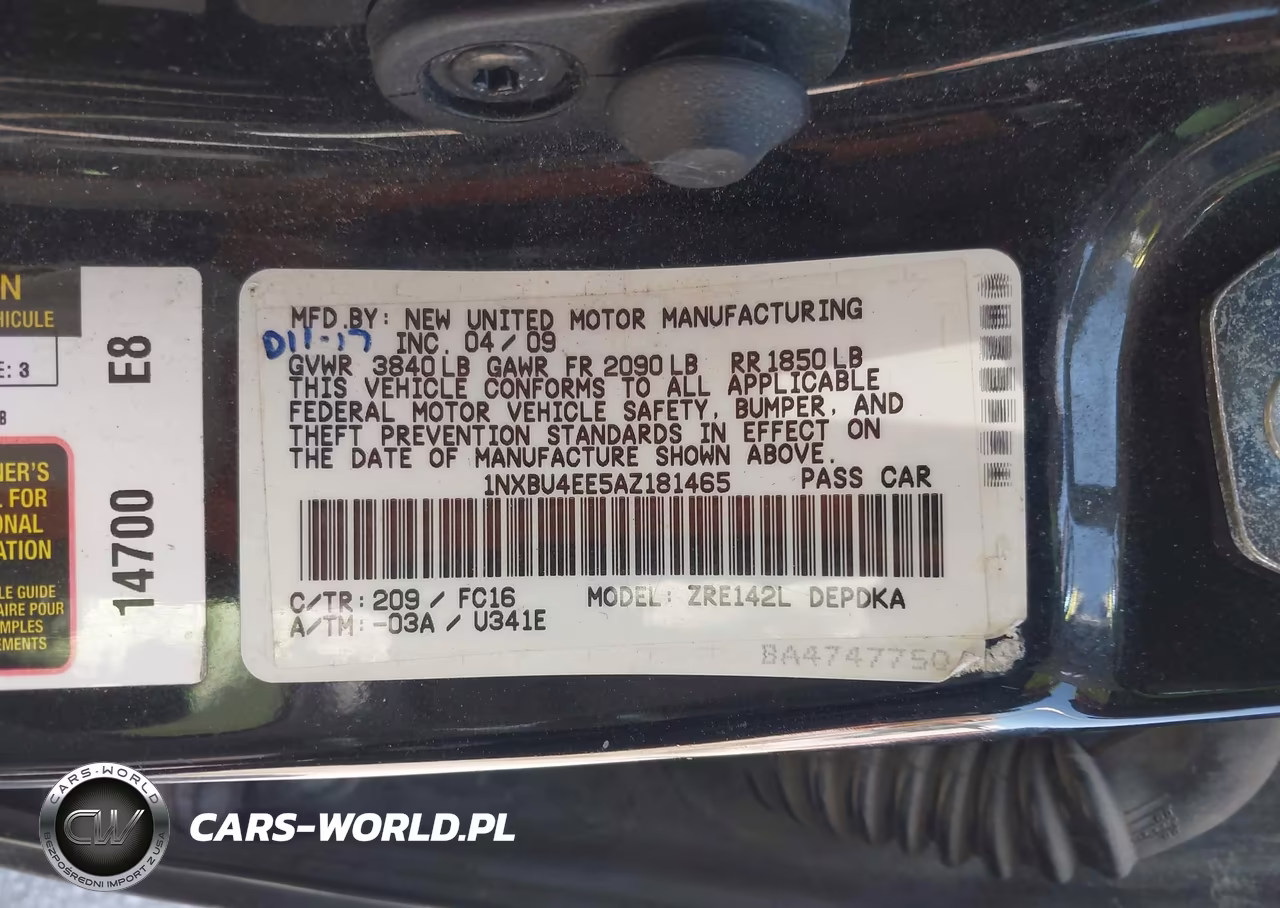 2010 Toyota Corolla Le VIN:1NXBU4EE5AZ181465 - 9