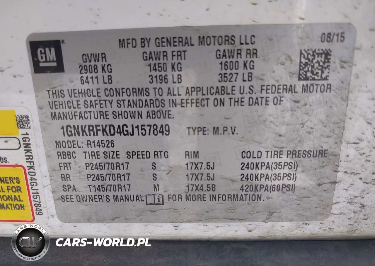 2016 Chevrolet Traverse Ls VIN:1GNKRFKD4GJ157849 - 9