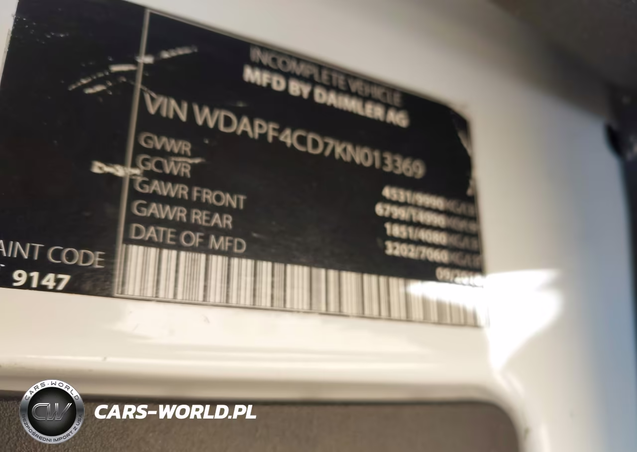 2019 Mercedes-Benz Sprinter 4500 Standard Roof V6 VIN:WDAPF4CD7KN013369 - 8
