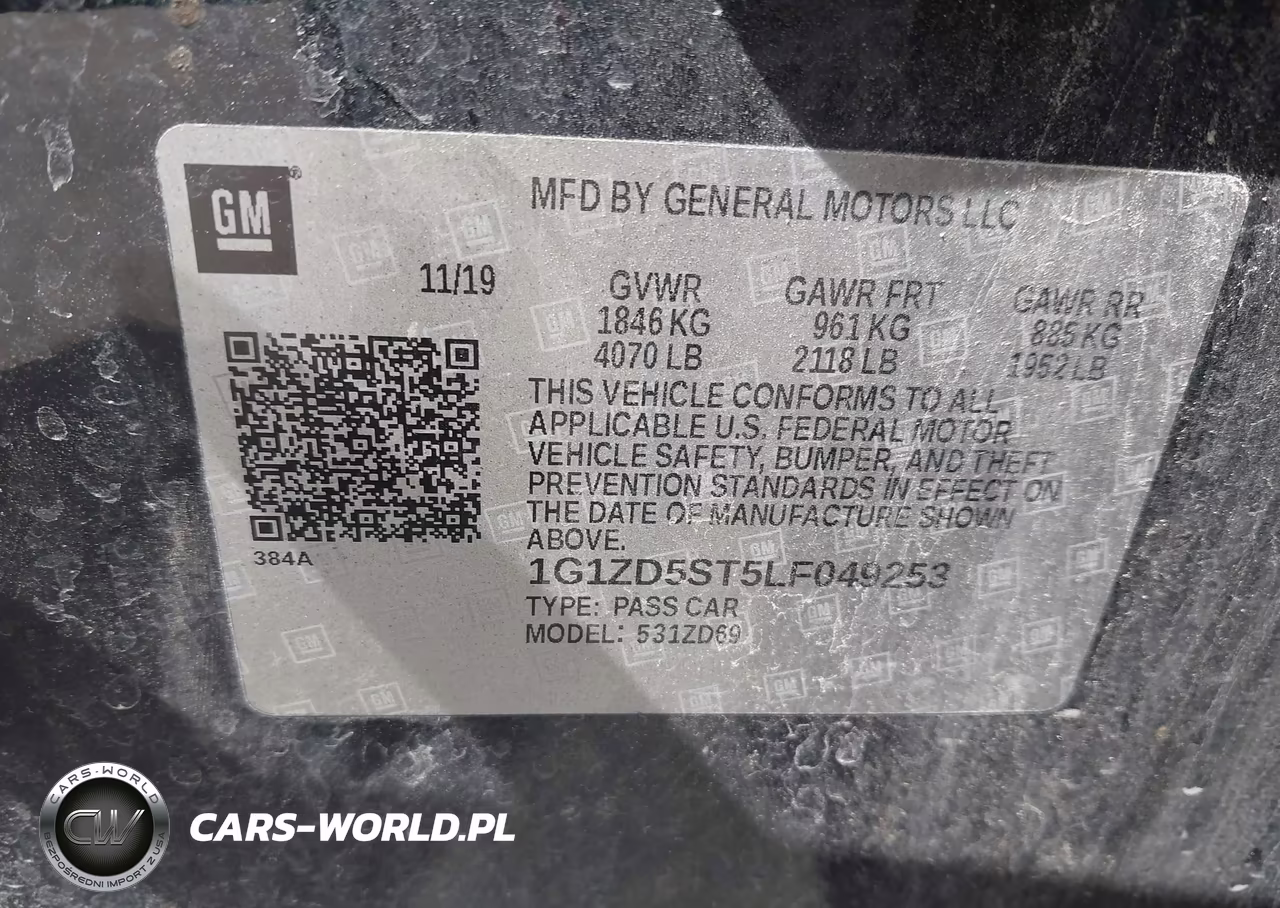 2020 Chevrolet Malibu Fwd Lt VIN:1G1ZD5ST5LF049253 - 9
