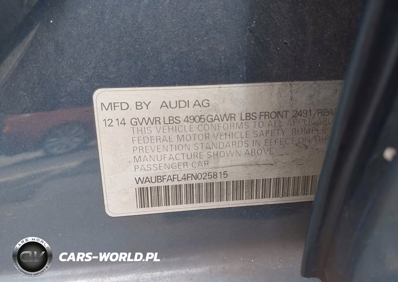 2015 Audi A4 2.0T Premium VIN:WAUBFAFL4FN025815 - 9