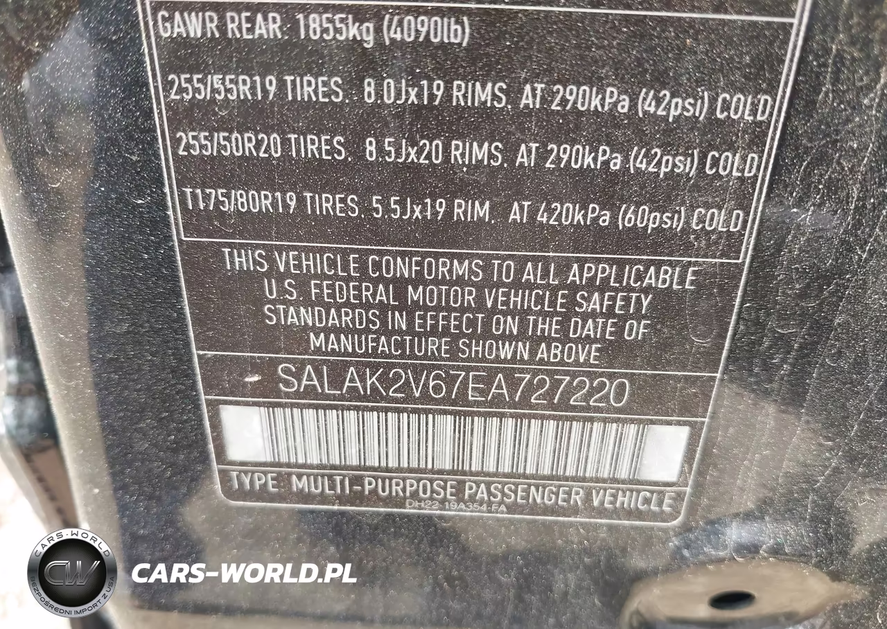 2014 Land Rover Lr4 VIN:SALAK2V67EA727220 - 9