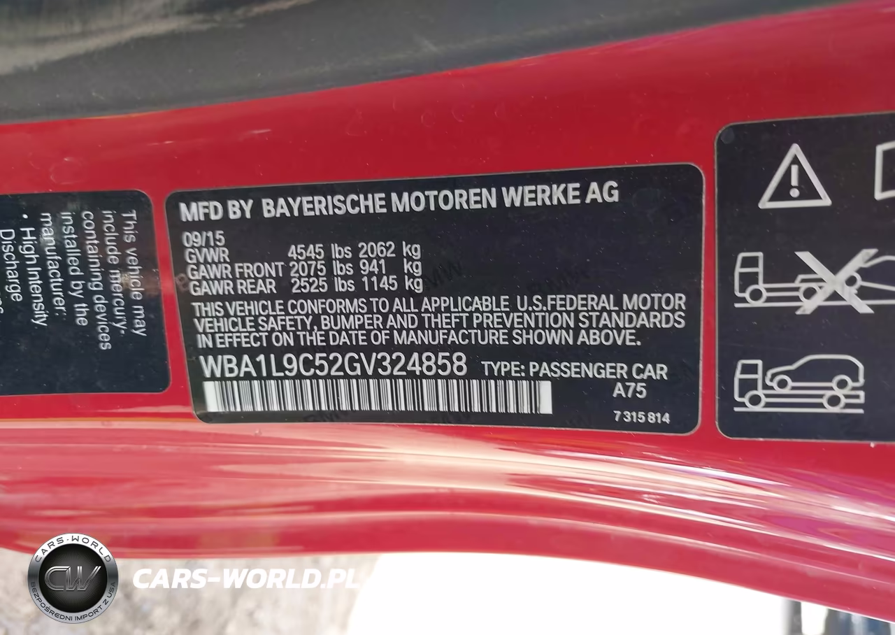 2016 BMW 228I xDrive VIN:WBA1L9C52GV324858 - 9