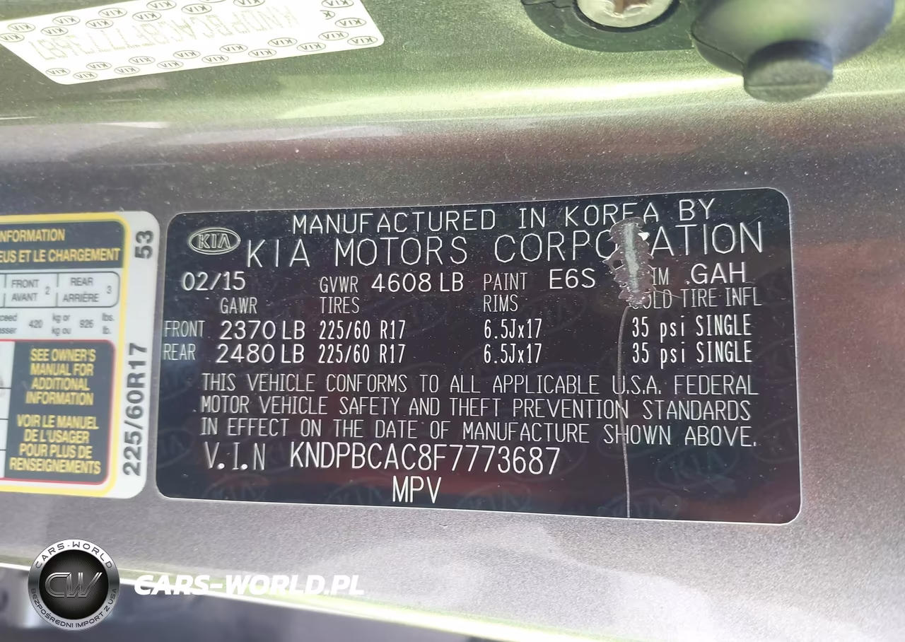 2015 Kia Sportage Lx VIN:KNDPBCAC8F7773687 - 9
