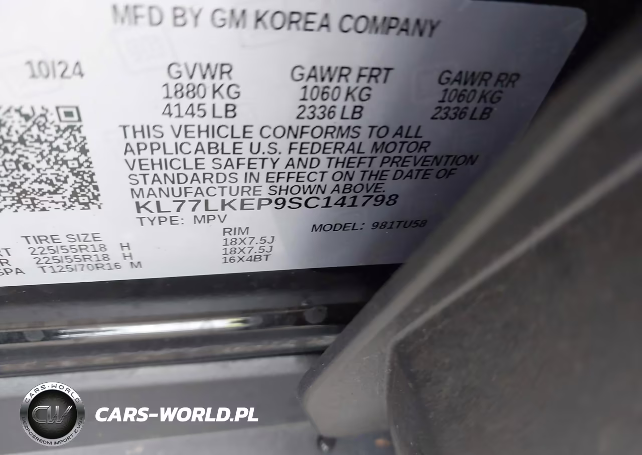 2025 Chevrolet Trax Fwd Activ VIN:KL77LKEP9SC141798 - 9