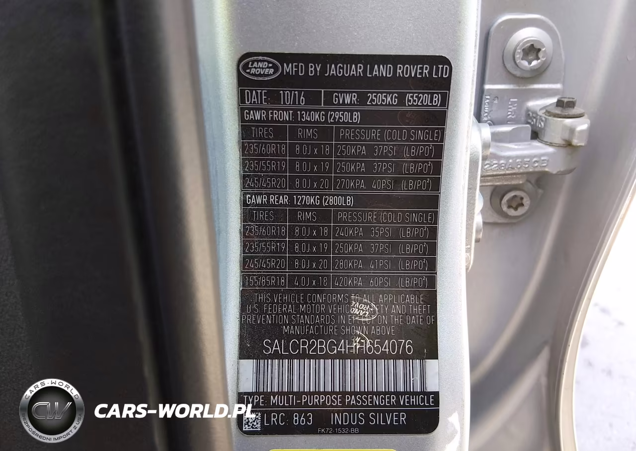 2017 Land Rover Discovery Sport Hse VIN:SALCR2BG4HH654076 - 9