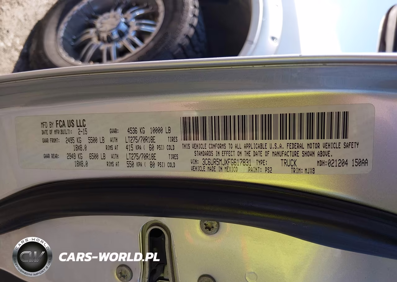 2015 Ram 2500 Big Horn VIN:3C6UR5MJXFG617831 - 9