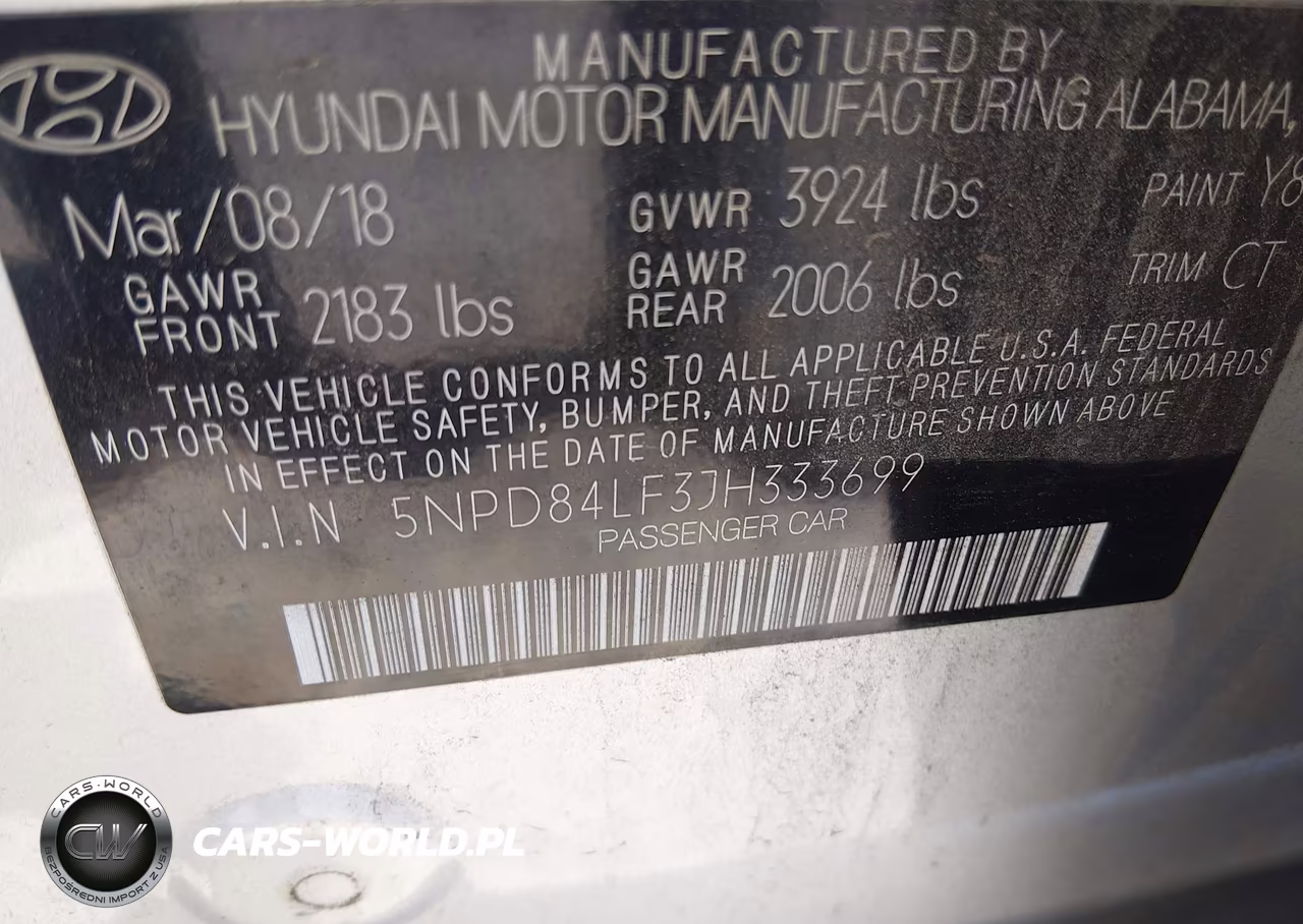2018 Hyundai Elantra Sel VIN:5NPD84LF3JH333699 - 9