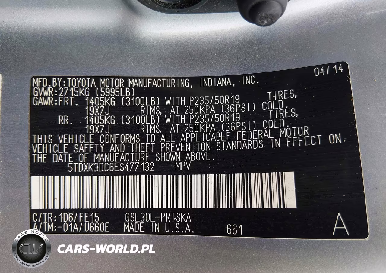 2014 Toyota Sienna Se 8 Passenger VIN:5TDXK3DC6ES477132 - 9