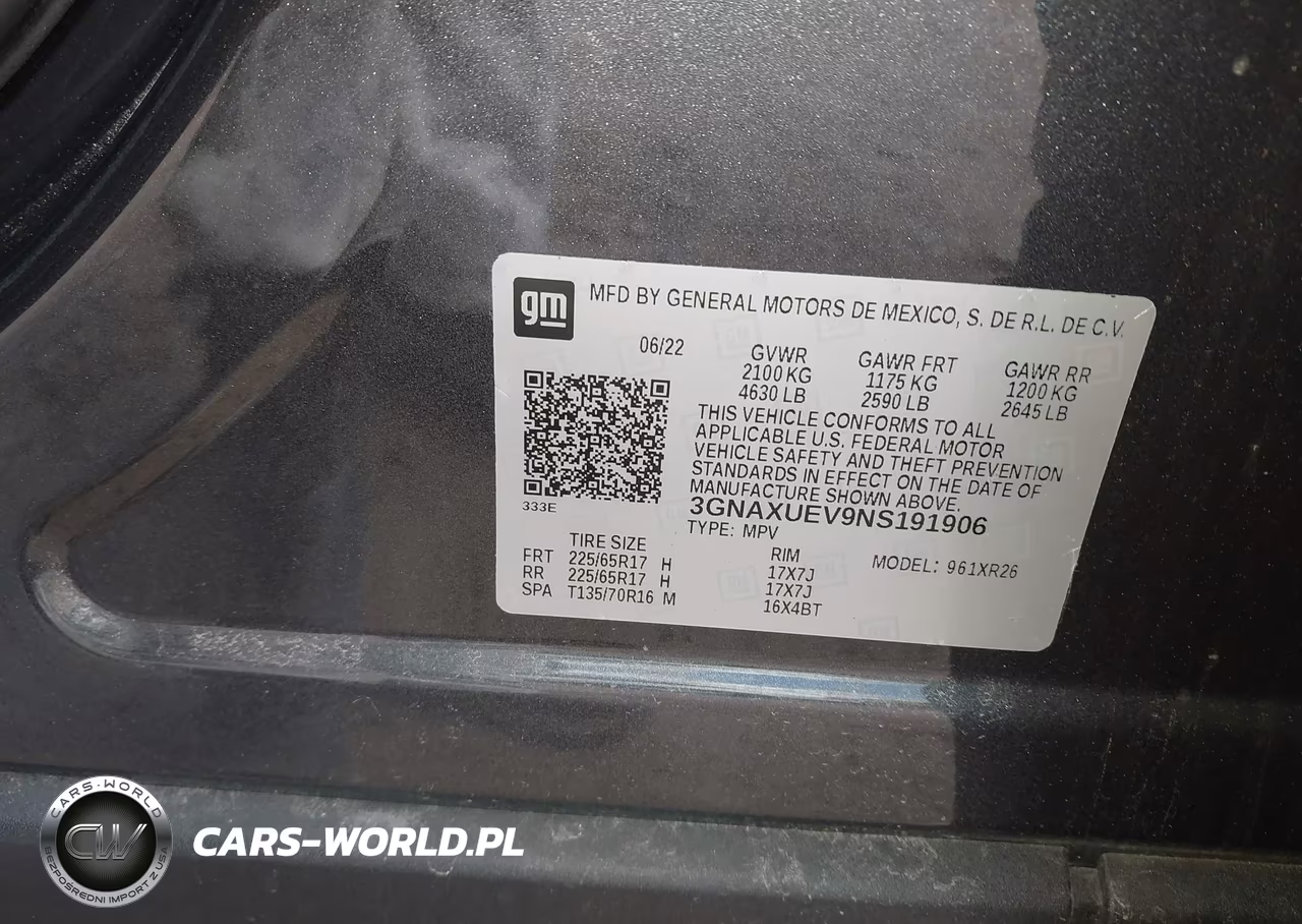 2022 Chevrolet Equinox Awd Lt VIN:3GNAXUEV9NS191906 - 9