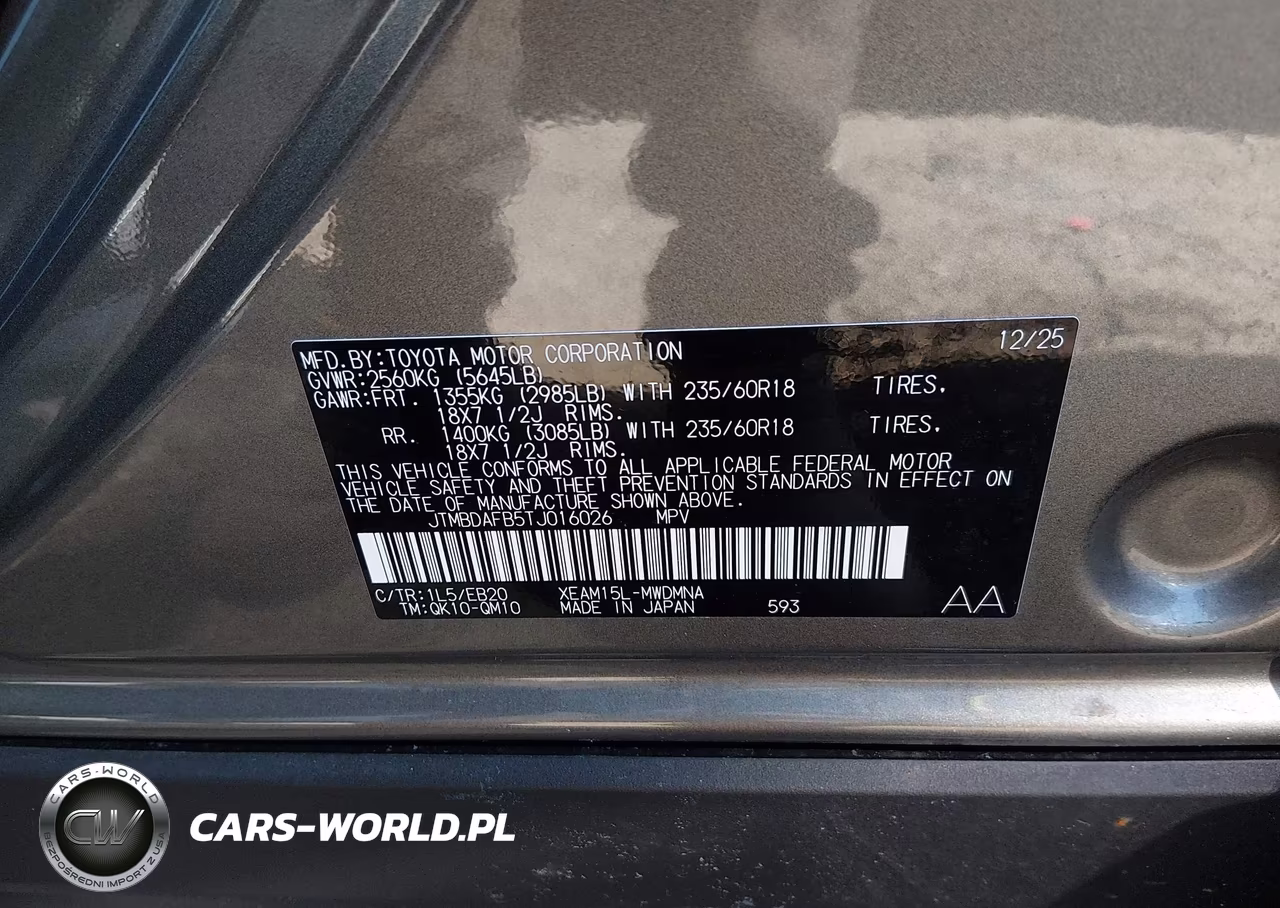 2026 Toyota Bz Xle VIN:JTMBDAFB5TJ016026 - 8