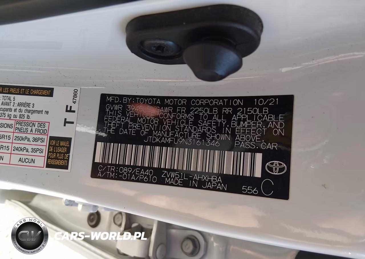2022 Toyota Prius Limited VIN:JTDKAMFU9N3161346 - 9