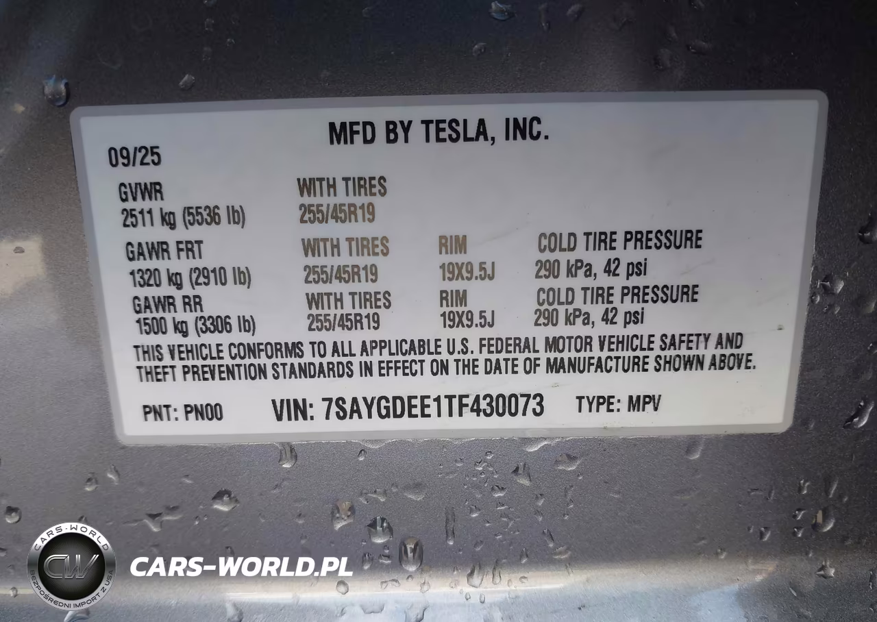 2026 Tesla Model Y All-Wheel Drive-Long Range Launch Series-Premium All-Wheel Drive VIN:7SAYGDEE1TF430073 - 9