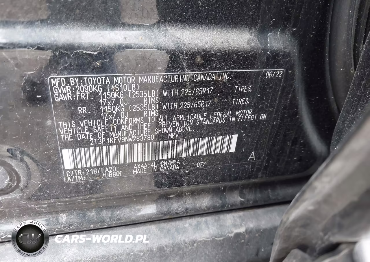 2022 Toyota Rav4 Xle VIN:2T3P1RFV9NW283780 - 9