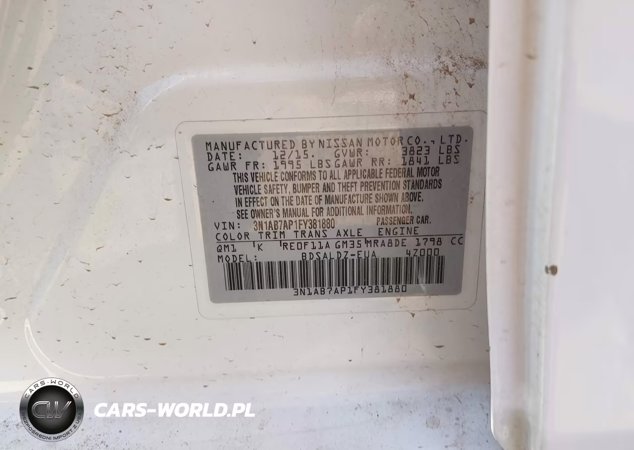 2015 Nissan Sentra Sv VIN:3N1AB7AP1FY381880 - 9