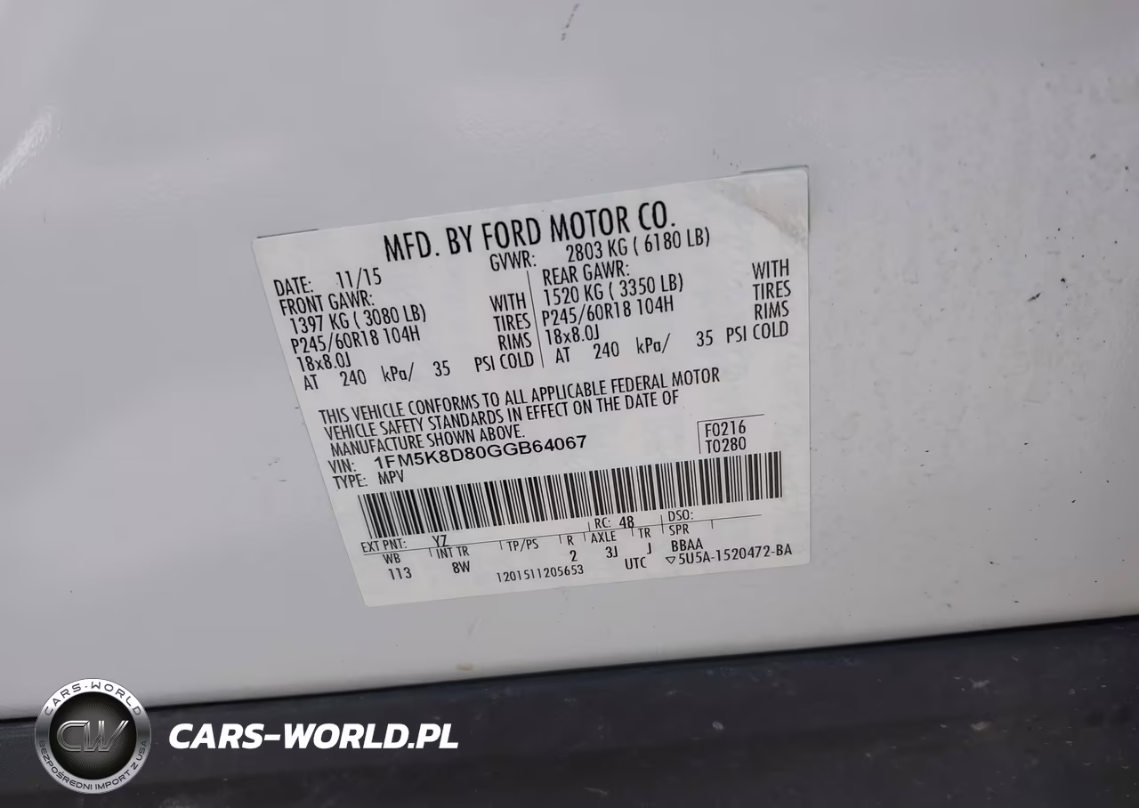 2016 Ford Explorer Xlt VIN:1FM5K8D80GGB64067 - 9