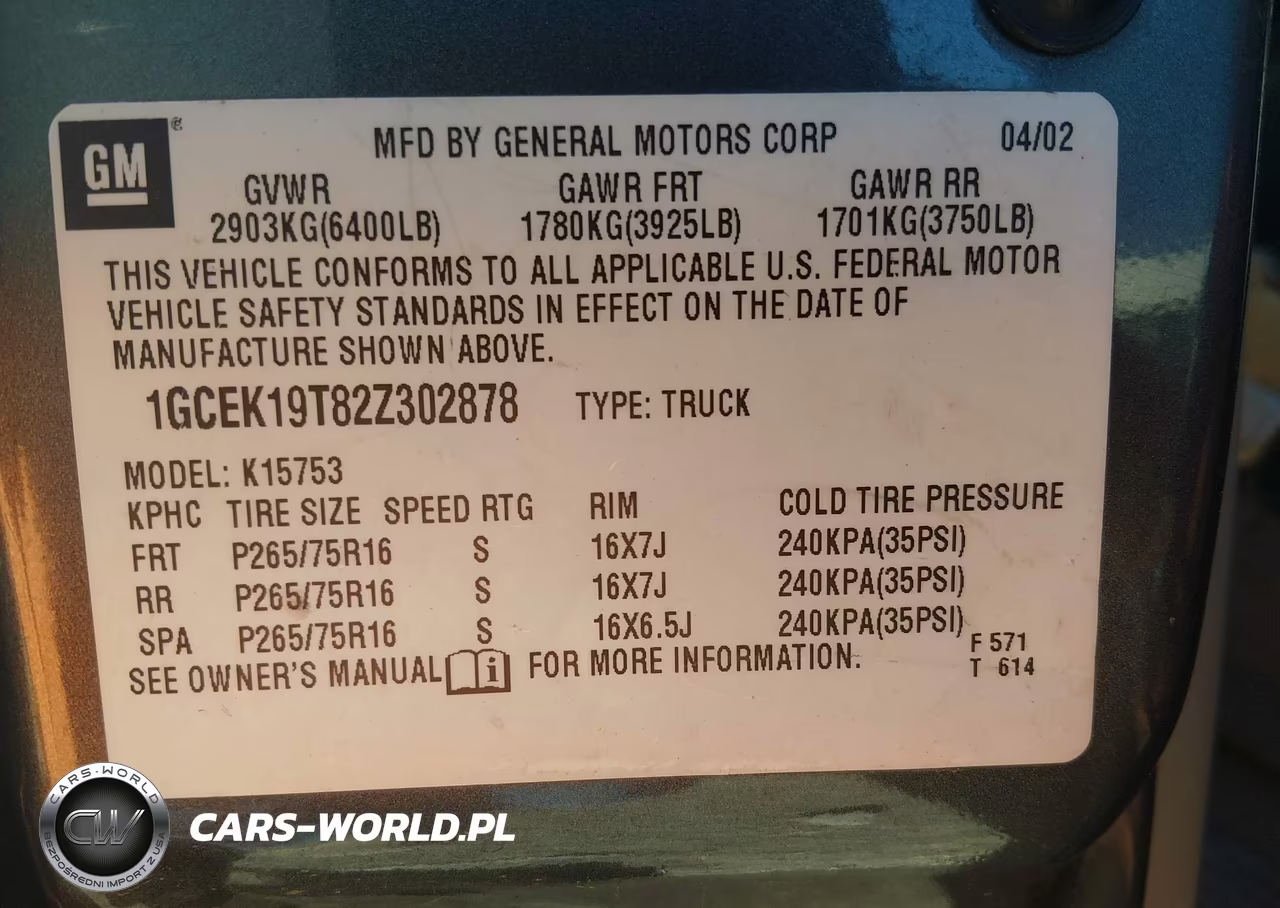 2002 Chevrolet Silverado 1500 Lt VIN:1GCEK19T82Z302878 - 9