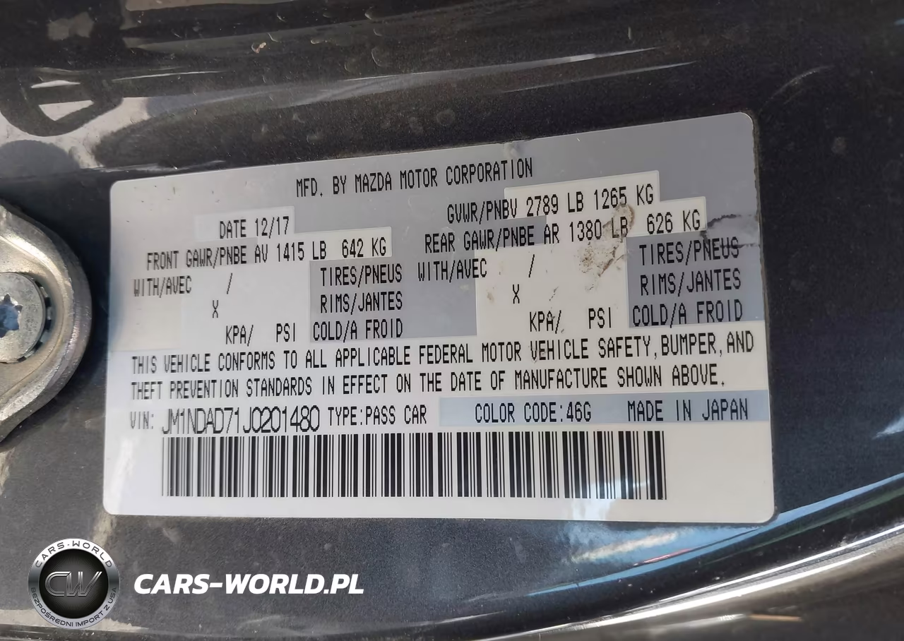 2018 Mazda Mx-5 Miata Grand Touring VIN:JM1NDAD71J0201480 - 9