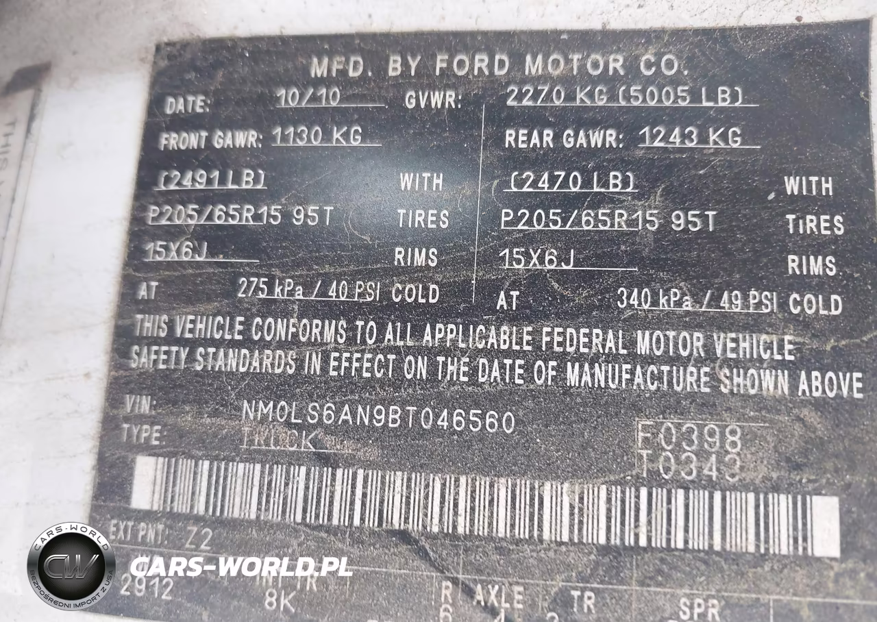 2011 Ford Transit Connect Xl VIN:NM0LS6AN9BT046560 - 9