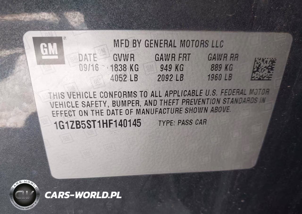 2017 Chevrolet Malibu Ls VIN:1G1ZB5ST1HF140145 - 9