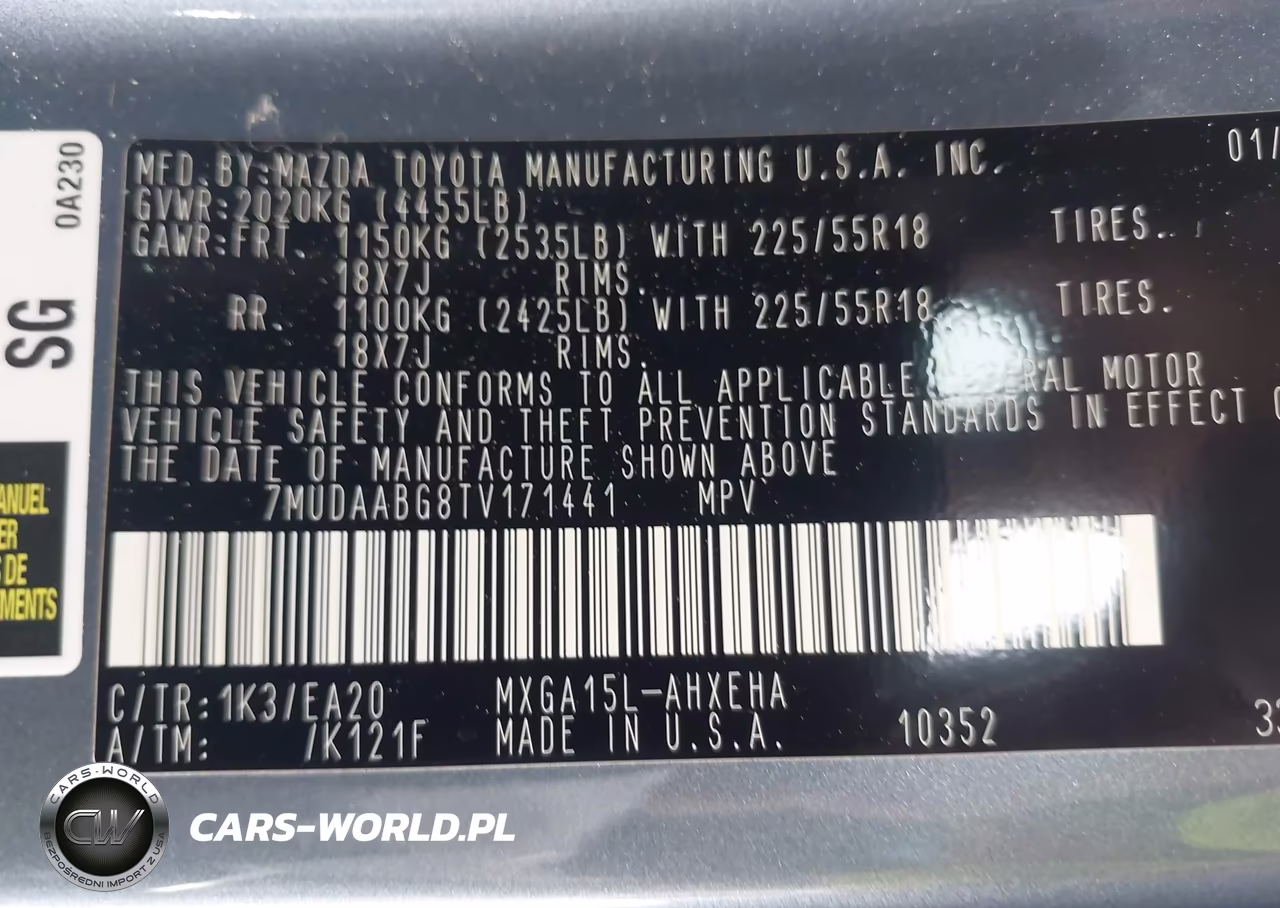 2026 Toyota Corolla Cross Xle VIN:7MUDAABG8TV171441 - 9