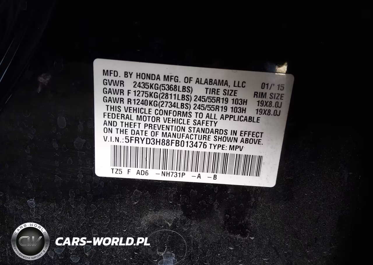 2015 Acura Mdx Advance Pkg W-Entertainment Pkg VIN:5FRYD3H88FB013476 - 9