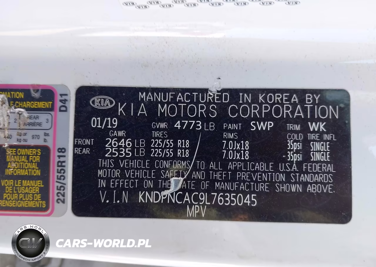 2020 Kia Sportage Ex VIN:KNDPNCAC9L7635045 - 9