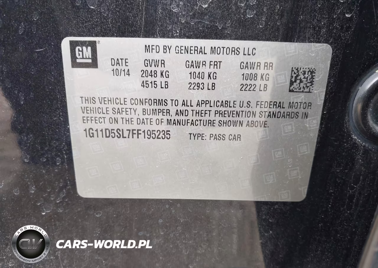 2015 Chevrolet Malibu 2Lt VIN:1G11D5SL7FF195235 - 9