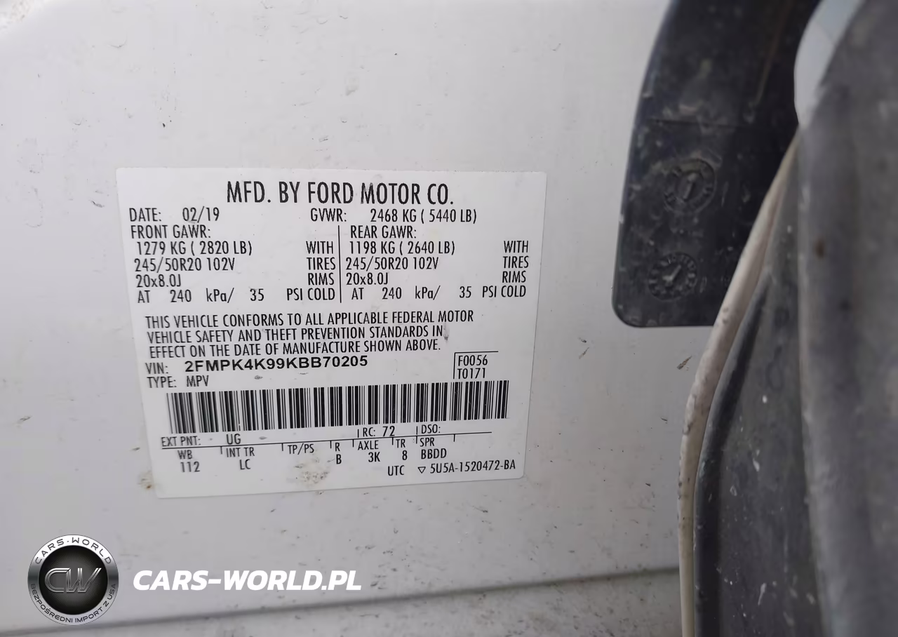 2019 Ford Edge Titanium VIN:2FMPK4K99KBB70205 - 9