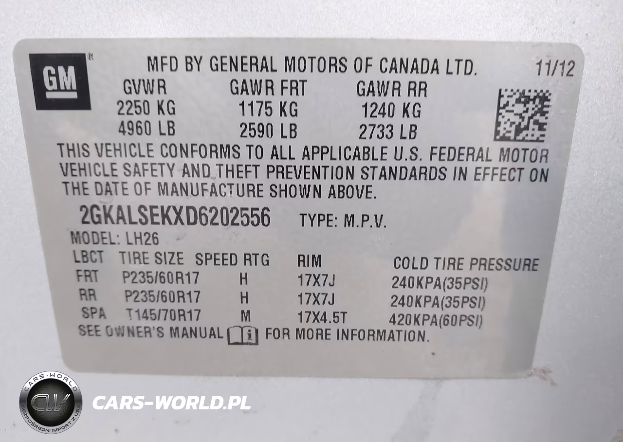 2013 GMC Terrain Sle-2 VIN:2GKALSEKXD6202556 - 9