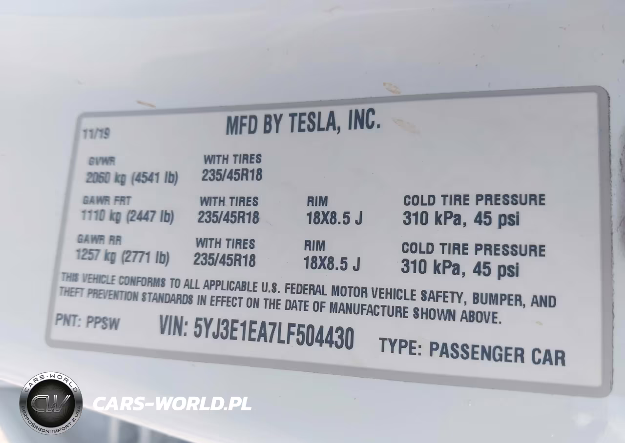 2020 Tesla Model 3 Standard Range Plus Rear-Wheel Drive-Standard Range Rear-Wheel Drive VIN:5YJ3E1EA7LF504430 - 9