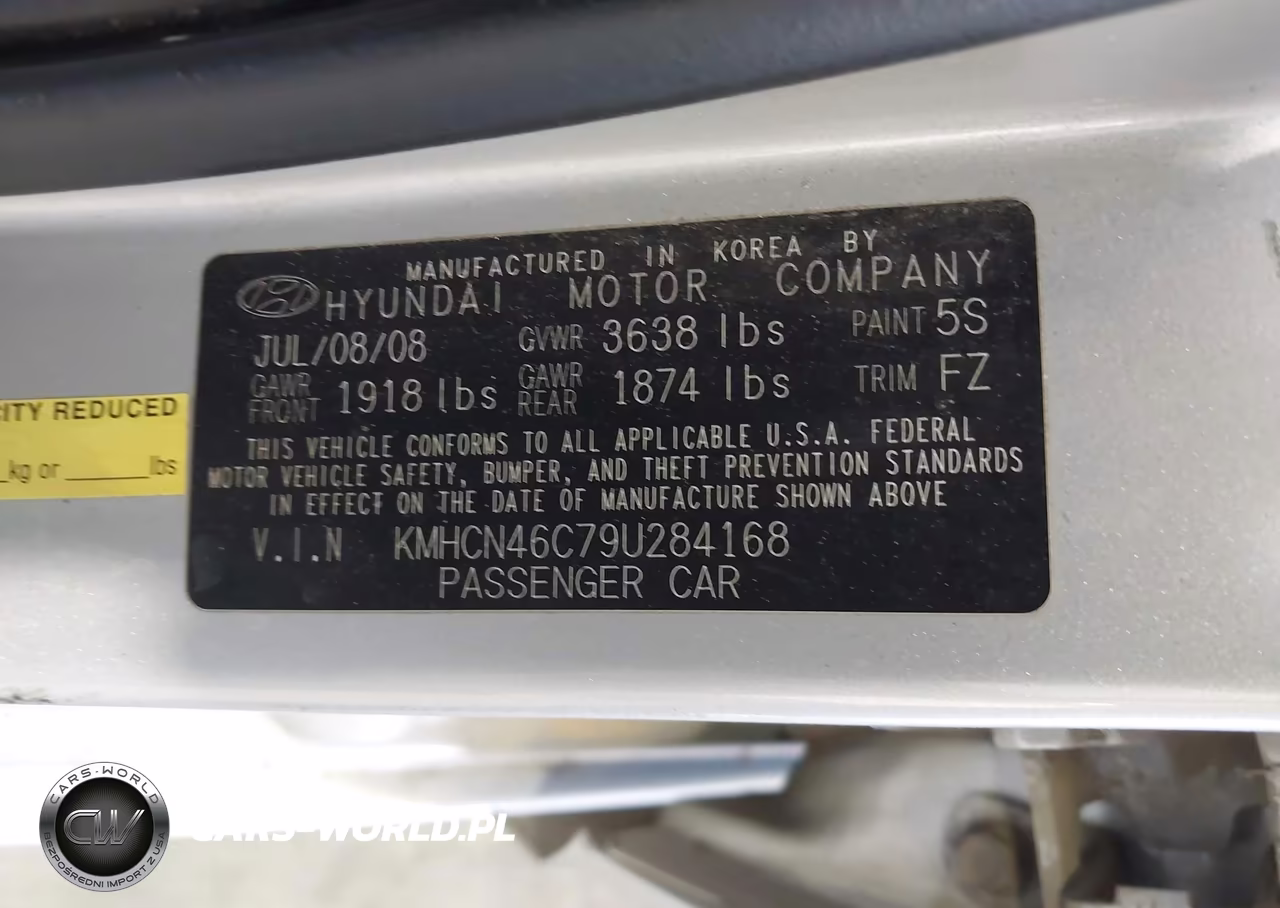 2009 Hyundai Accent Gls VIN:KMHCN46C79U284168 - 9