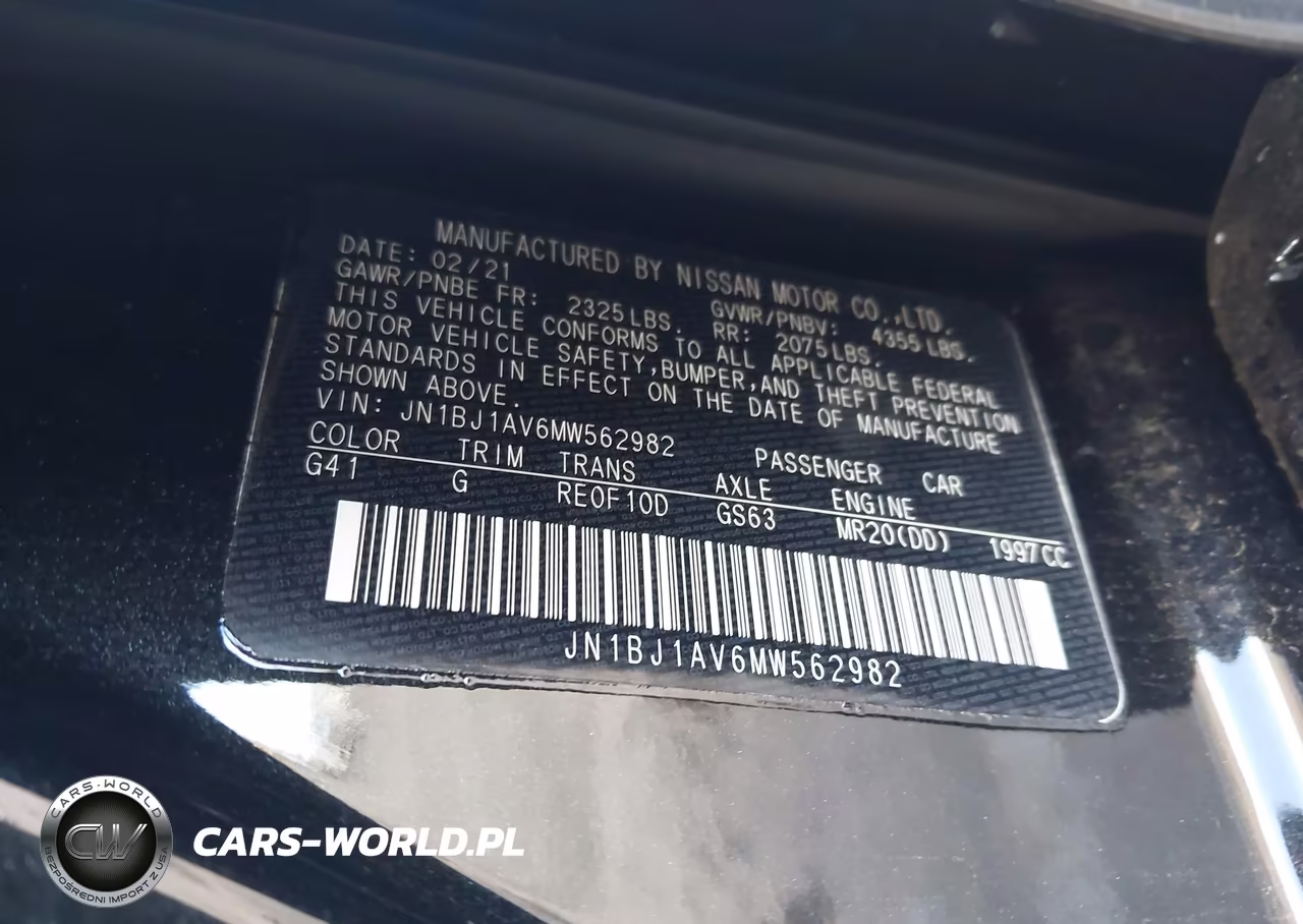 2021 Nissan Rogue Sport S Fwd Xtronic Cvt VIN:JN1BJ1AV6MW562982 - 9