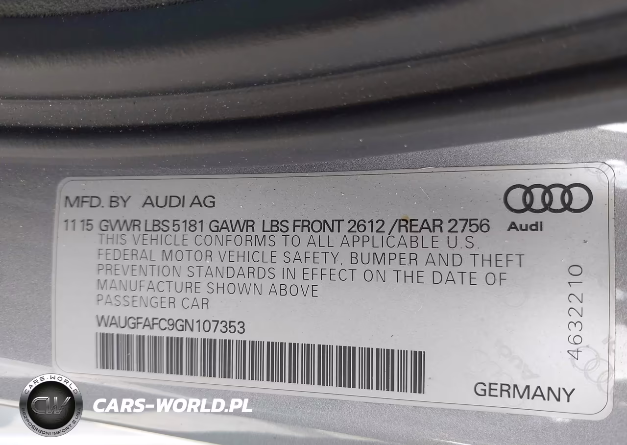 2016 Audi A6 2.0T Premium Plus VIN:WAUGFAFC9GN107353 - 9