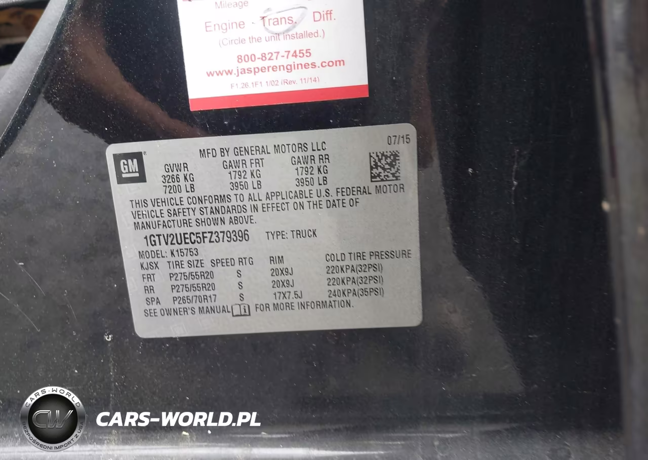 2015 GMC Sierra 1500 Sle VIN:1GTV2UEC5FZ379396 - 9