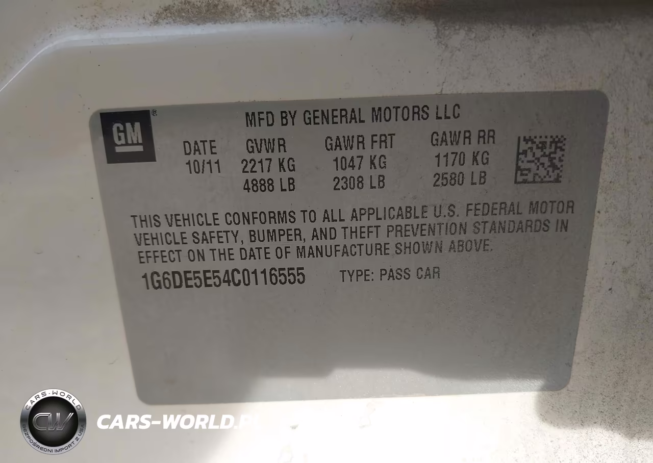 2012 Cadillac Cts Luxury VIN:1G6DE5E54C0116555 - 9