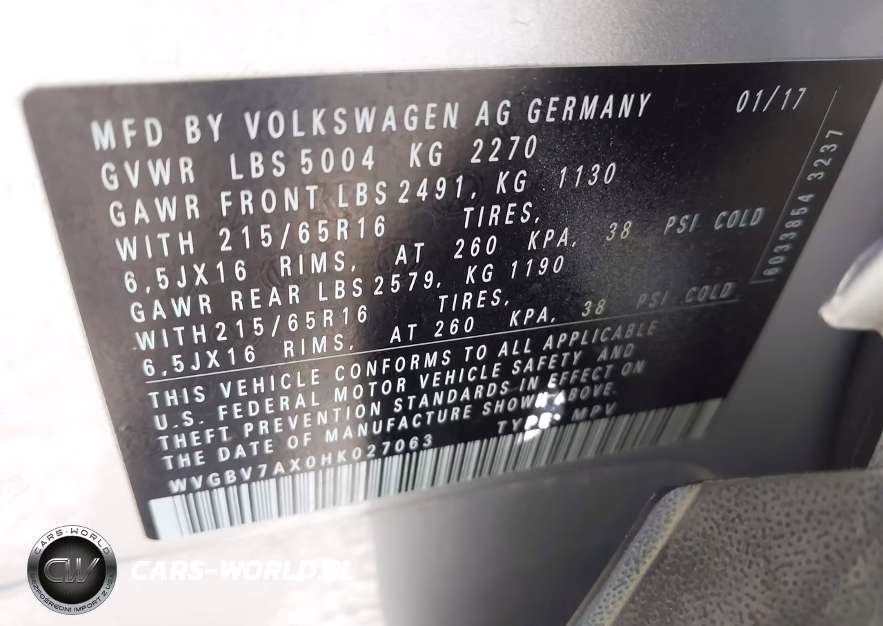 2017 Volkswagen Tiguan 2.0T-2.0T S VIN:WVGBV7AX0HK027063 - 9