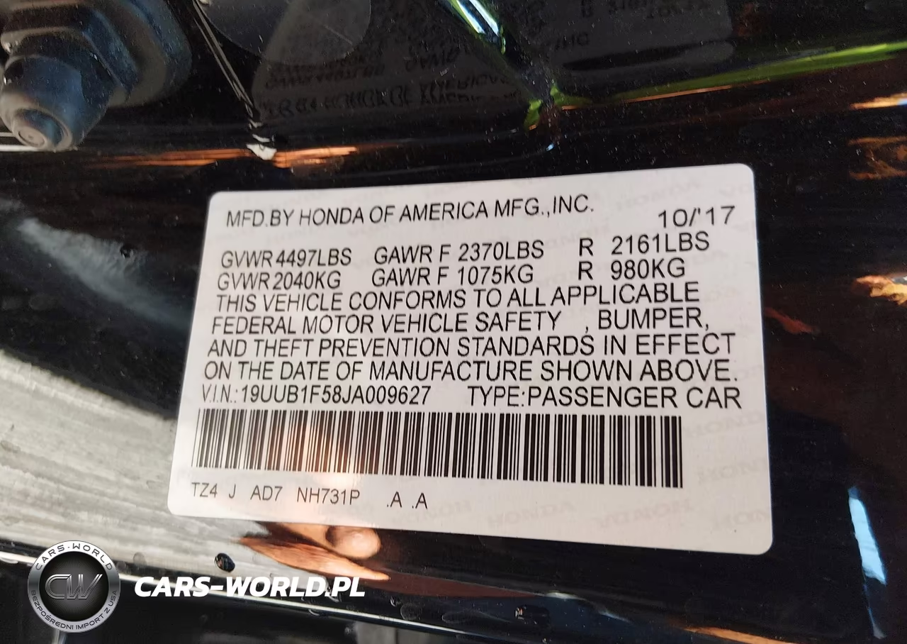 2018 Acura Tlx Tech Pkg VIN:19UUB1F58JA009627 - 9