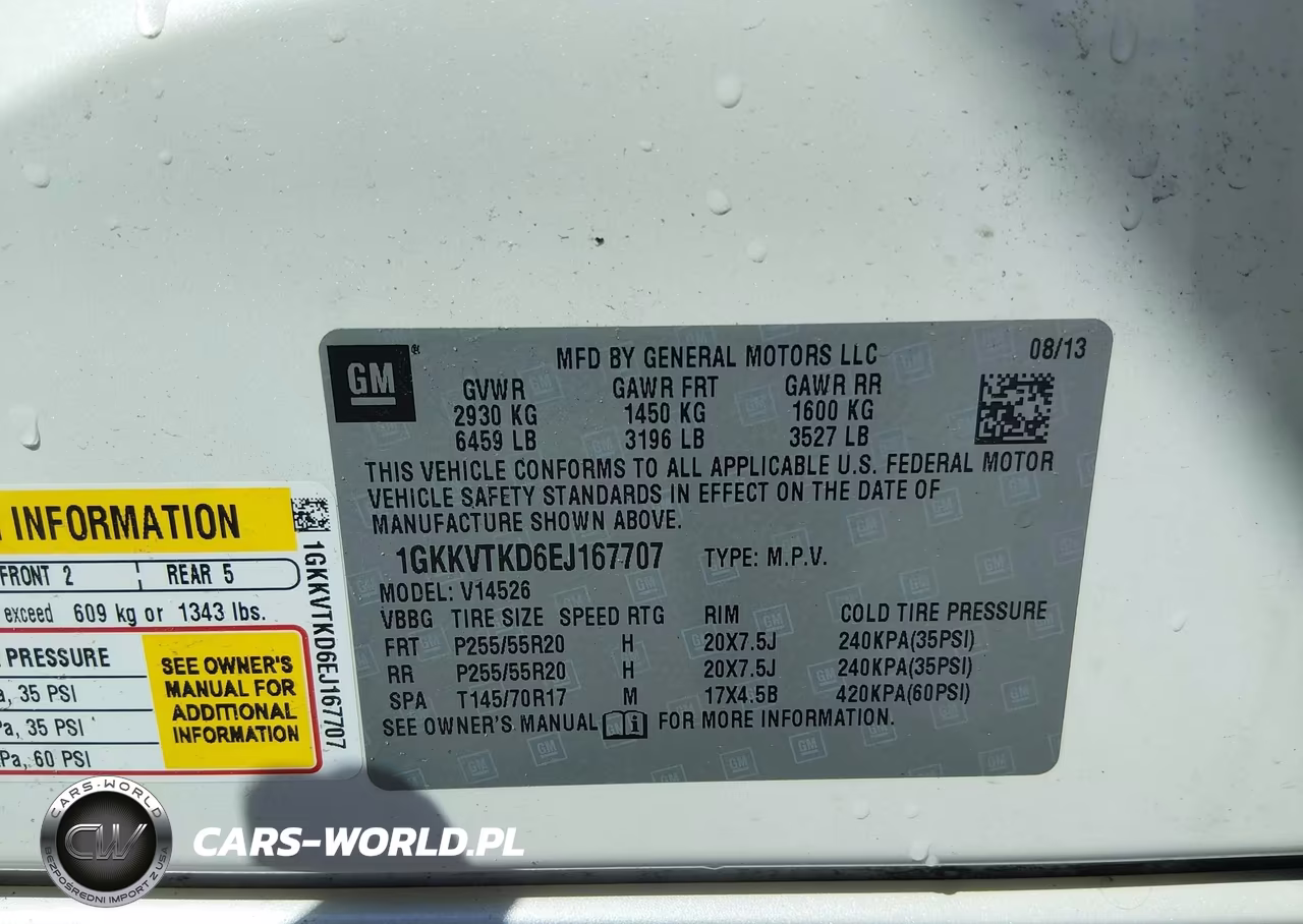 2014 GMC Acadia Denali VIN:1GKKVTKD6EJ167707 - 9