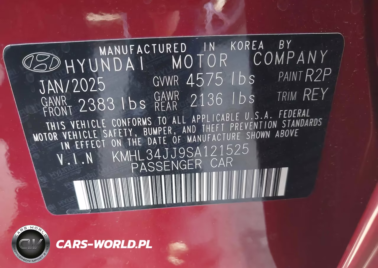 2025 Hyundai Sonata Hybrid Sel VIN:KMHL34JJ9SA121525 - 9