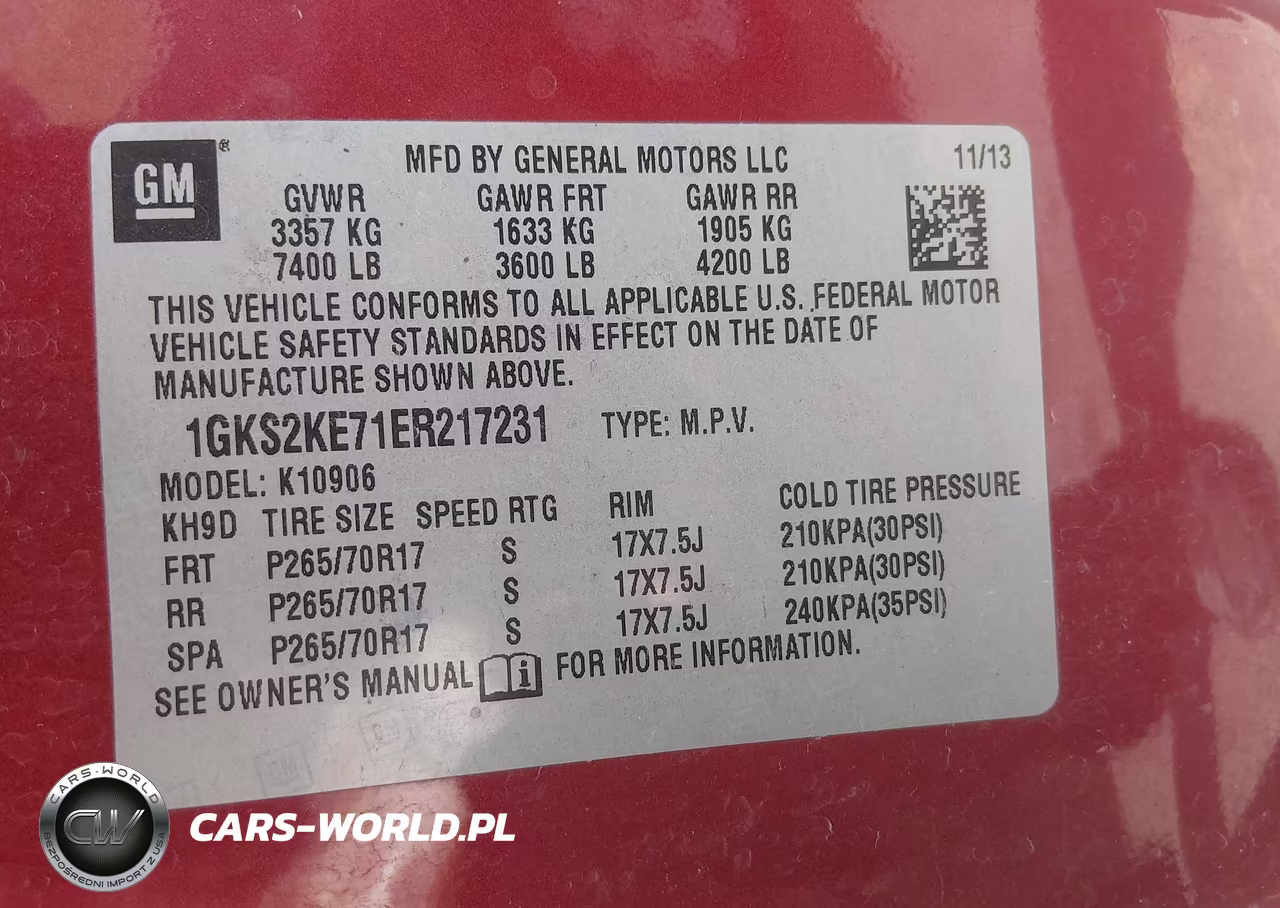 2014 GMC Yukon Xl 1500 Slt VIN:1GKS2KE71ER217231 - 9