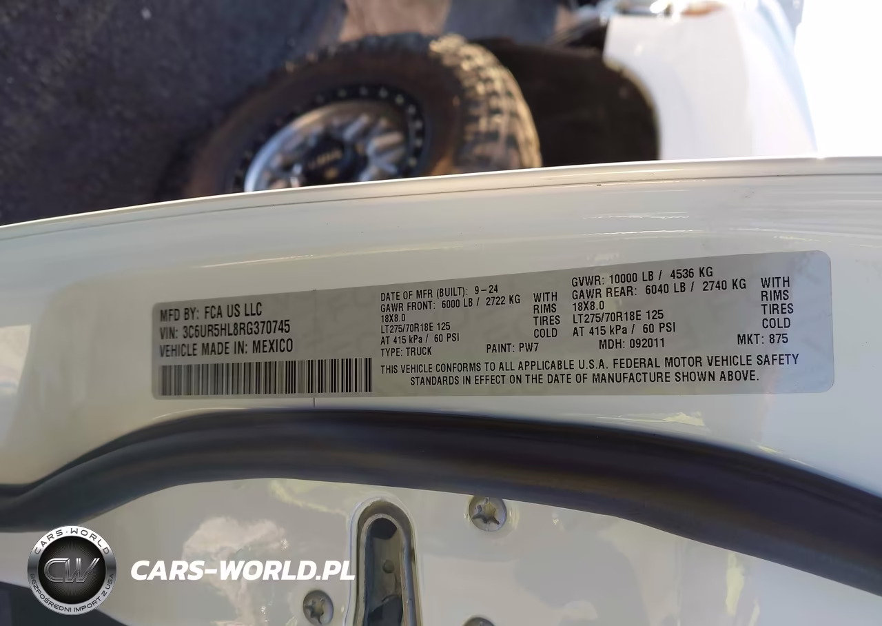 2024 Ram 2500 Tradesman 4X4 8' Box VIN:3C6UR5HL8RG370745 - 9