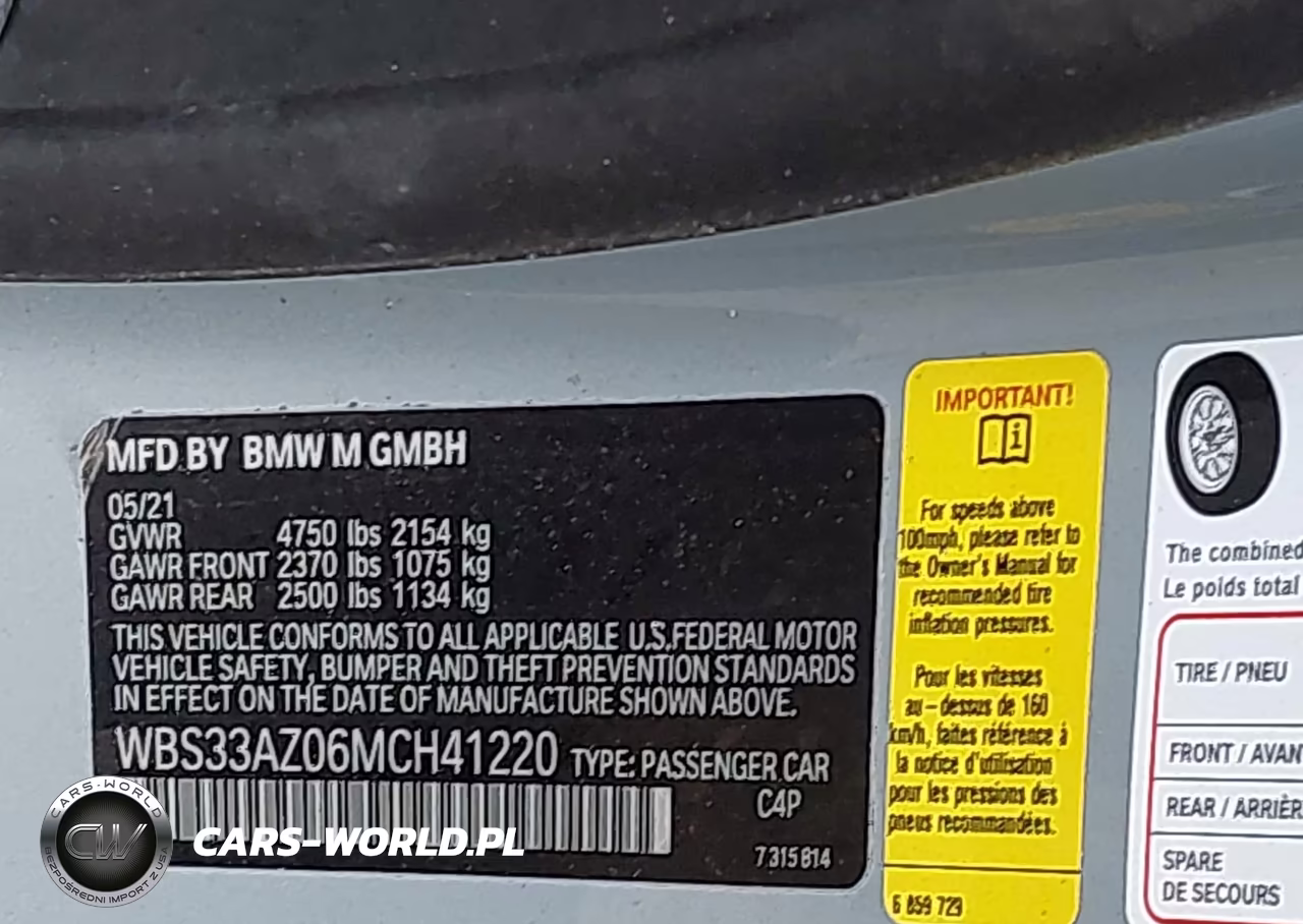 2021 BMW M4 Competition VIN:WBS33AZ06MCH41220 - 9