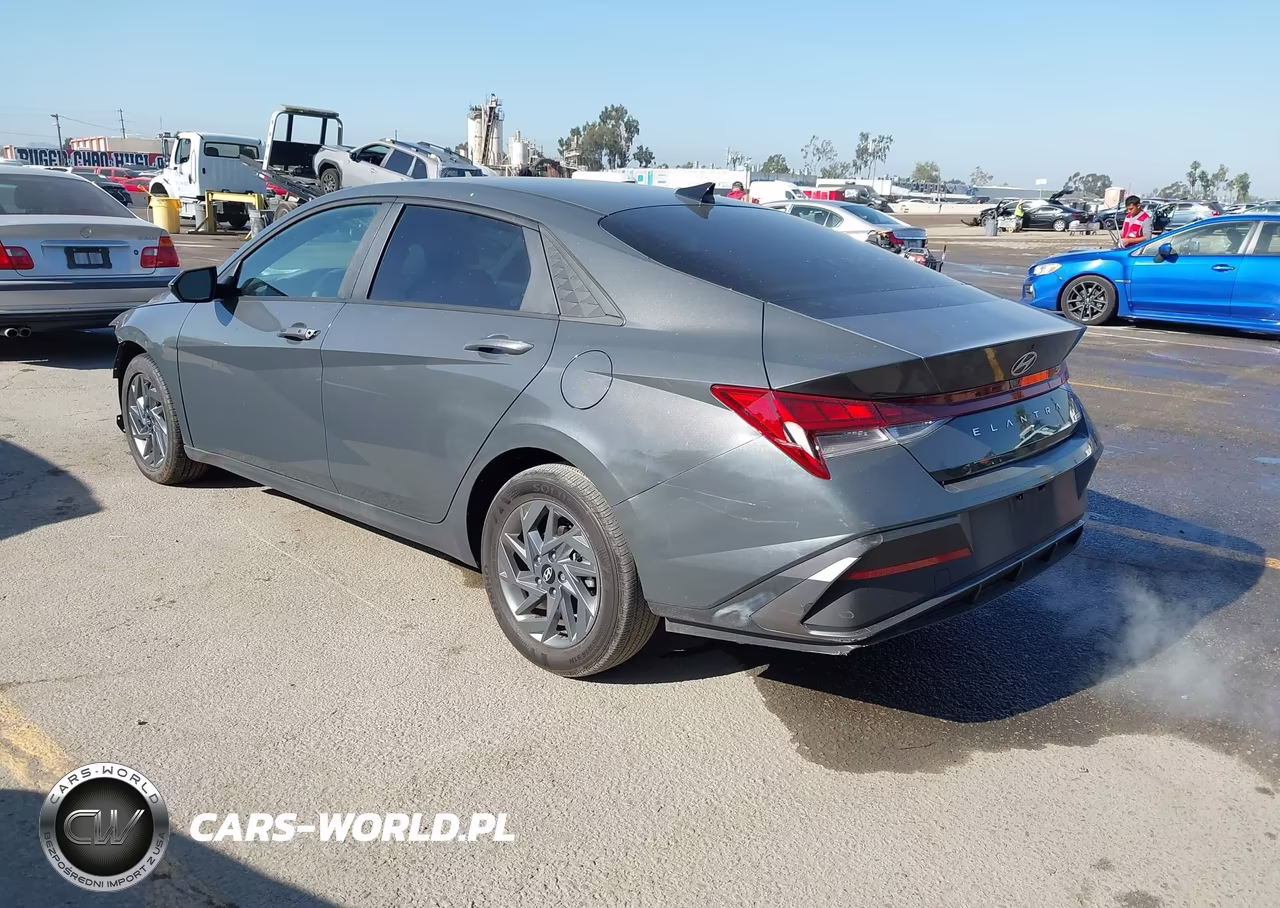 2024 Hyundai Elantra Hybrid Blue VIN:KMHLM4DJ0RU119521 - 3
