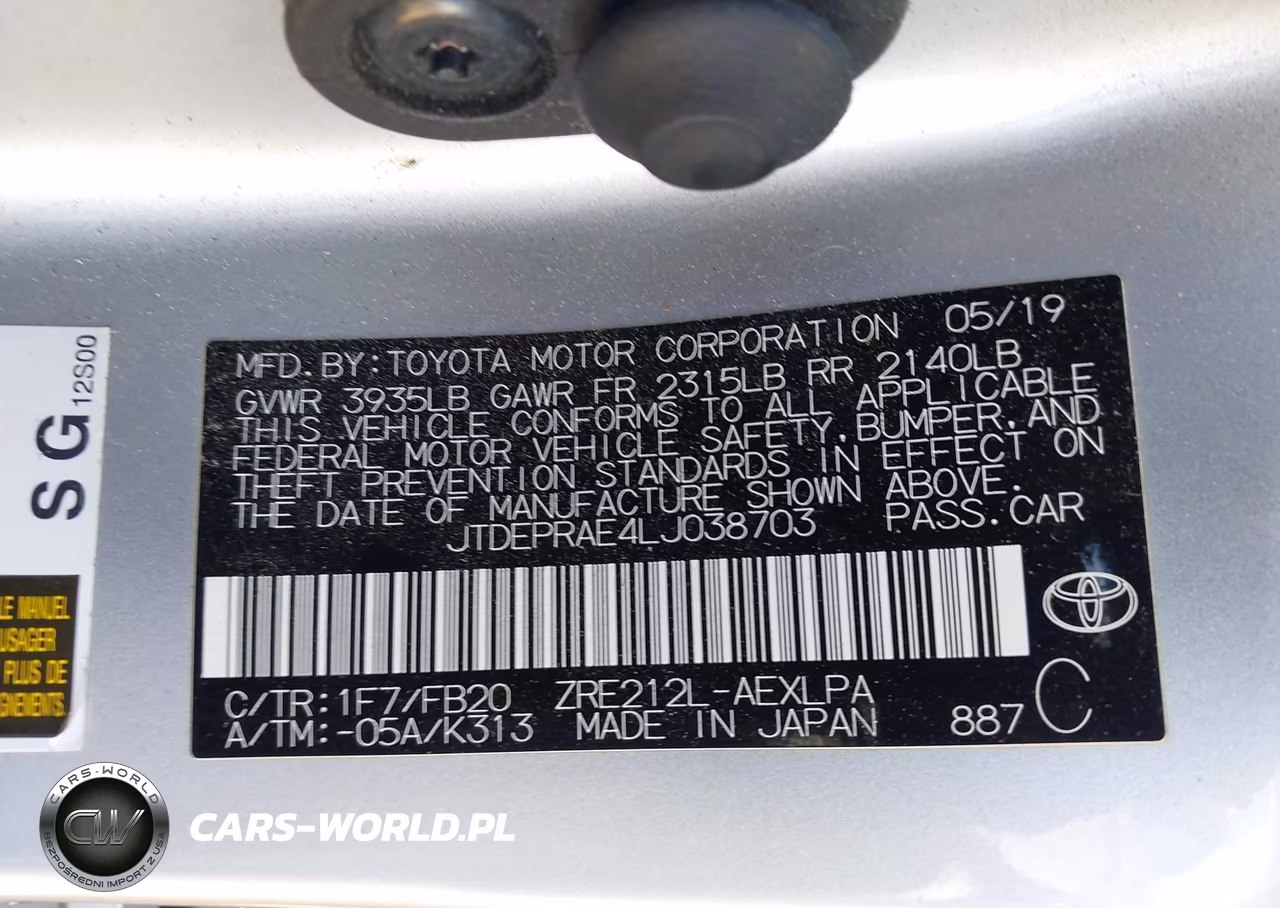 2020 Toyota Corolla Le VIN:JTDEPRAE4LJ038703 - 9