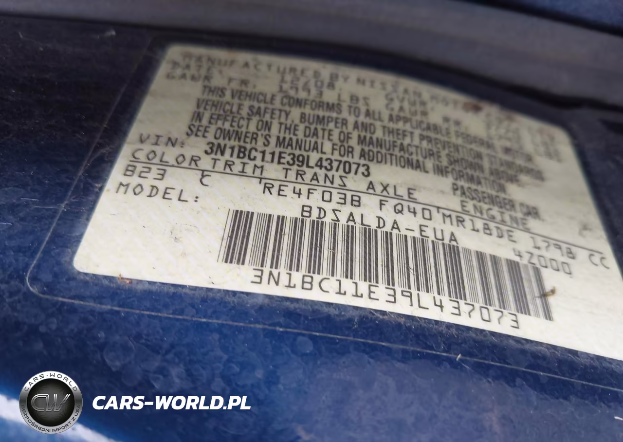 2009 Nissan Versa 1.8S VIN:3N1BC11E39L437073 - 9