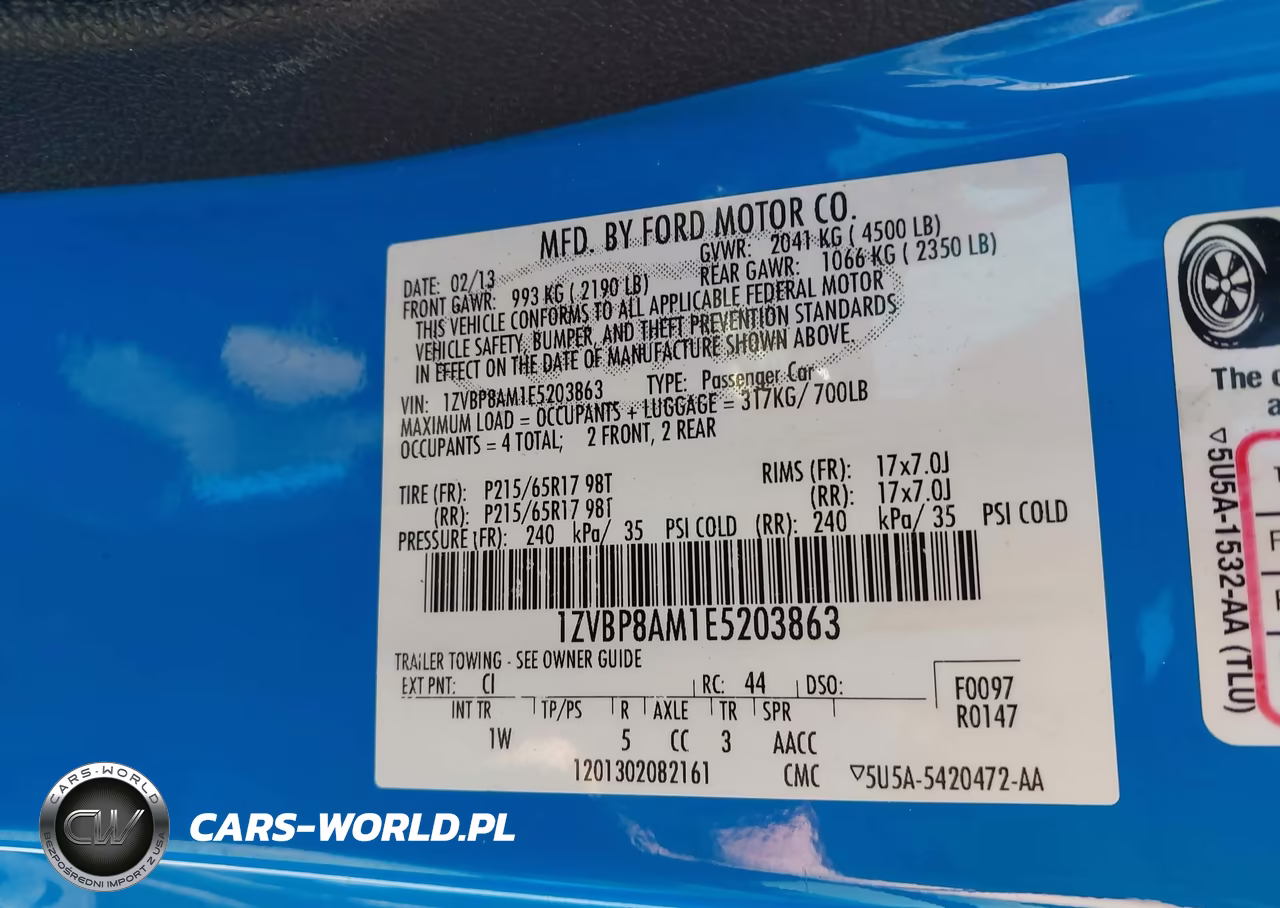 2014 Ford Mustang V6 VIN:1ZVBP8AM1E5203863 - 9