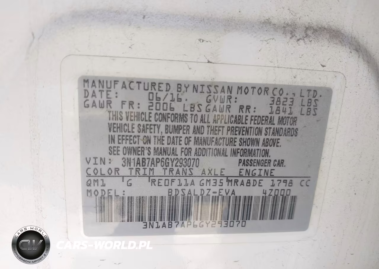 2016 Nissan Sentra Sv VIN:3N1AB7AP6GY293070 - 9
