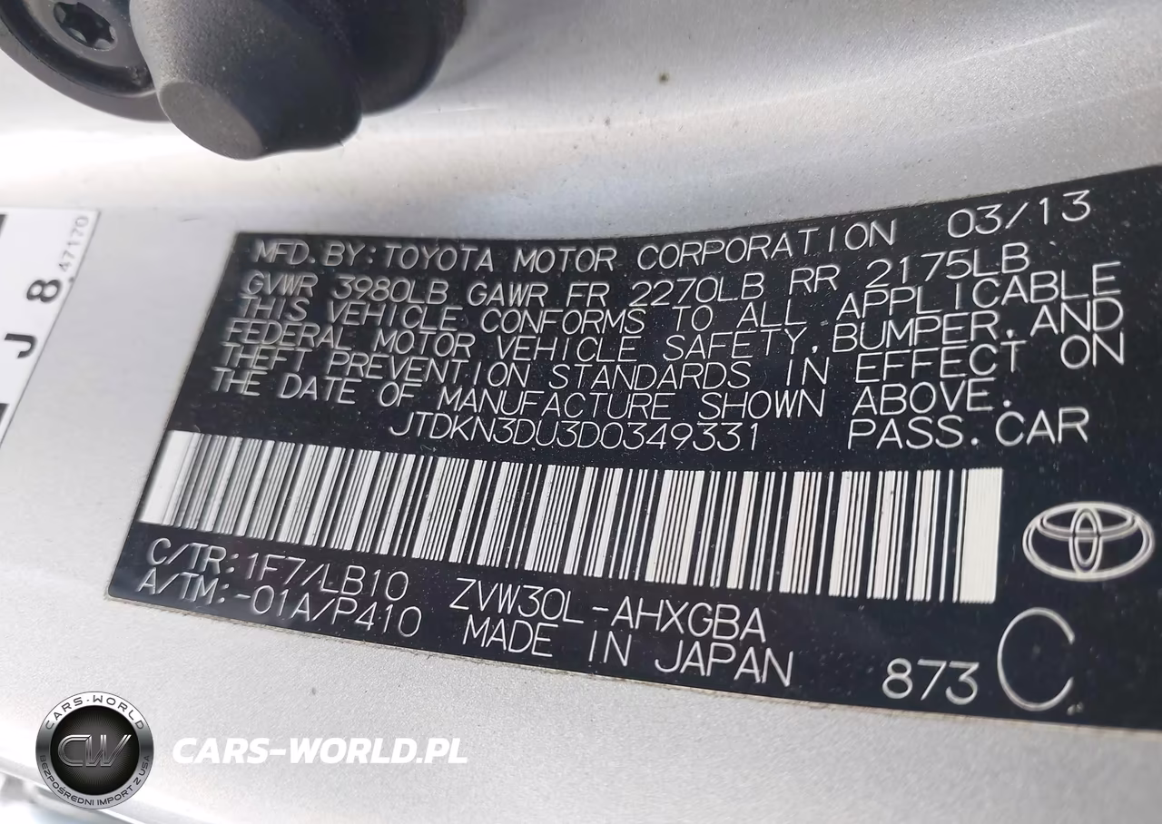 2013 Toyota Prius Four VIN:JTDKN3DU3D0349331 - 9