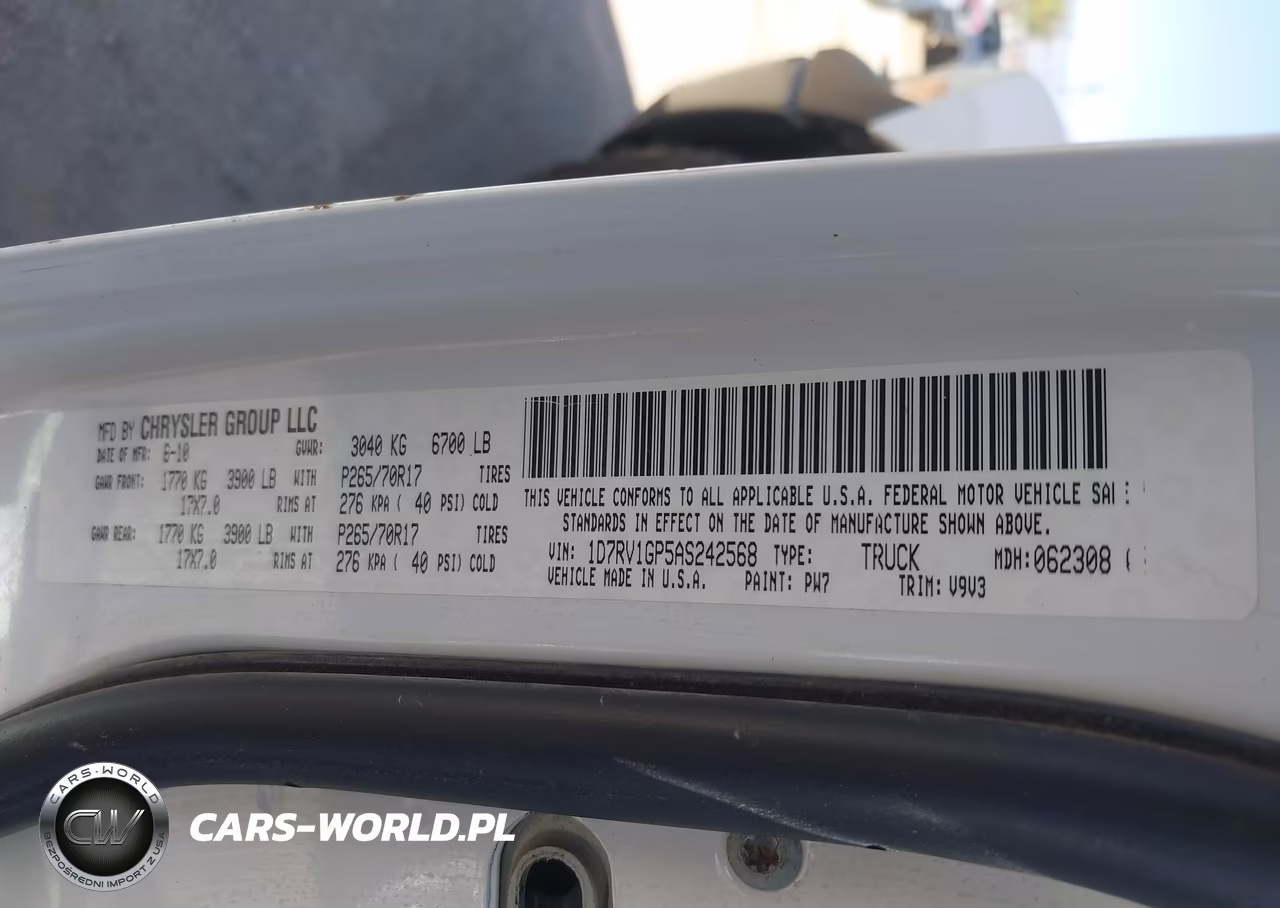 2010 Dodge Ram 1500 St VIN:1D7RV1GP5AS242568 - 9